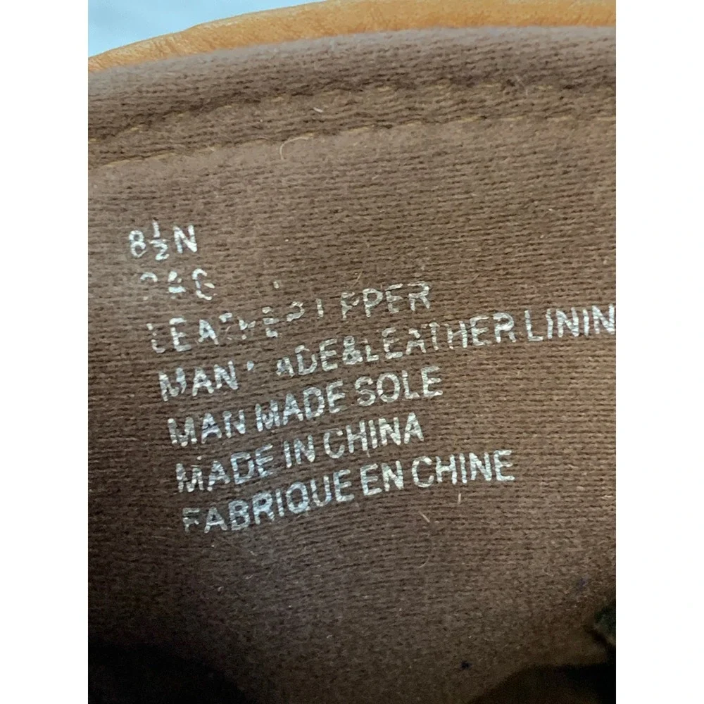 Cobb Hill by New Balance Bethany Women's Tan Leather Ruched Ankle Boots 8.5 N
